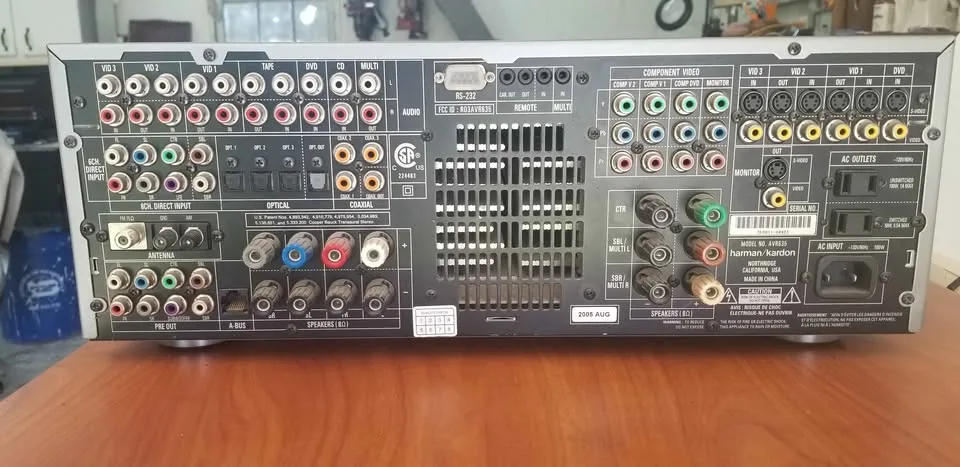 Harman Kardon AVR 635 7.1 Surround Receiver — High-Current 90W PC/Home Theater Amp